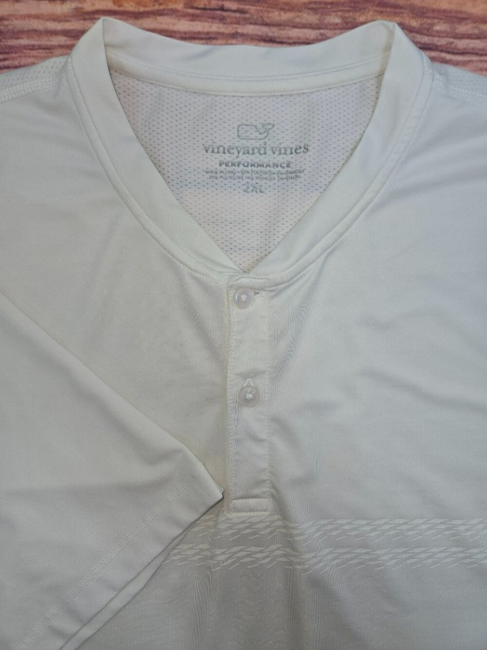 Vineyard Vines Performance Mens White Polo XXL - Baseball Collar